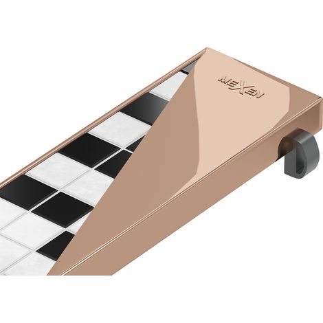 Mexen Flat M13 Abdeckung 2-in-1 für Linienabfluss 80 cm, Roségold - 1619080 (1/5)