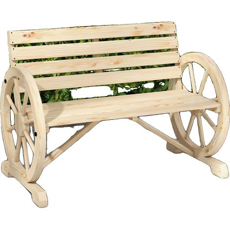 Silla de jardín, estructura metálica resistente, versátil para uso exterior, madera natural. (1/5)