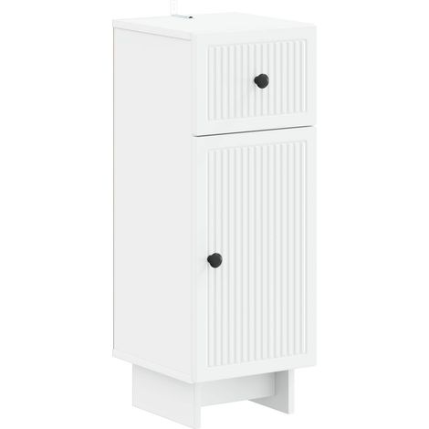 vidaXL Mobiletto da Bagno EDE Bianco 30 x 31 x 80 cm (1/5)