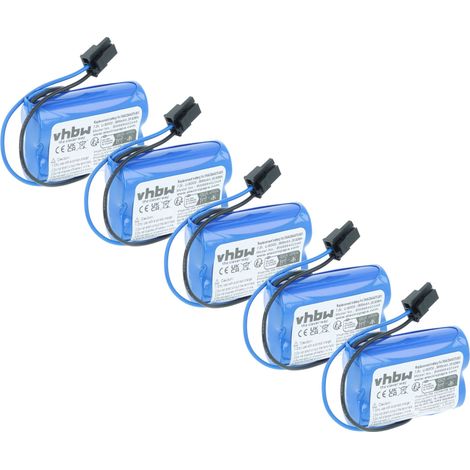 vhbw 5x Batterie kompatibel mit ABB IRB 760, IRB 6700, IRB 6660-205/1.9, IRB 6660-130/3.1, IRB 7600 Industrieroboter (3600 mAh, 7,2 V, Li-SOCl2) (1/5)