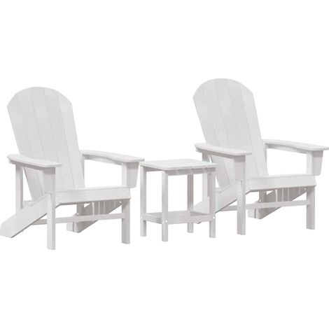 Maison Exclusive - Gartenstuhl 3 pcs Weiß Polyethylen