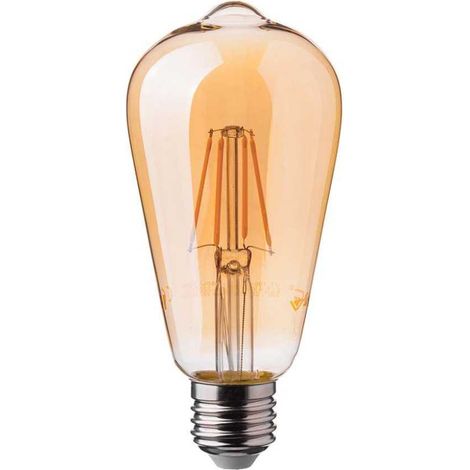 V-TAC Lampadina LED E27 6W ST64 Filamento Ambrato Bianco Caldo (1/5)
