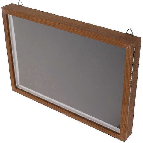Boîte de présentation transparente pour badges, grande boîte de rangement pour bijoux, épingles, médailles et objets de collection avec couvercle transparent (1/5)