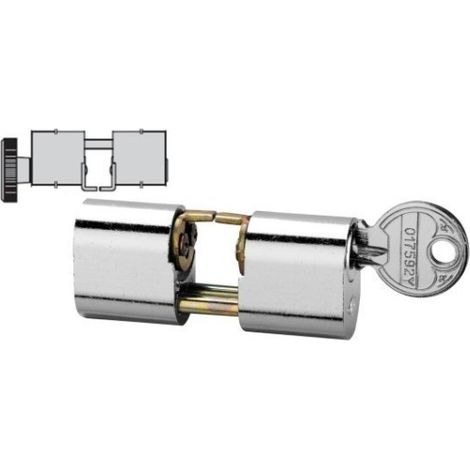 Cilindro 38X38Mm 5979P3030/4 Niquel  Con Pomo Oval Cvl