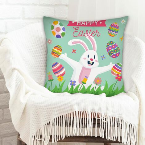 Housse de coussin carréeà fermeture éclair invisible pour petite amie petit ami la saint-valentin (1/5)