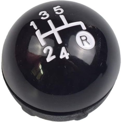 CCYKXA 5/6 Speed Gear Shift Knob Fit for Fiat 500 2012-2018 (Black, 5 Speed)