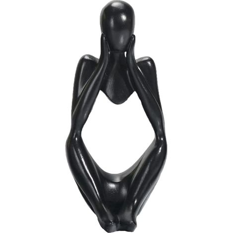 Statue penseur en résine abstraite pour décoration de salon bureau et étagère objet d art pour maison moderne (1/5)