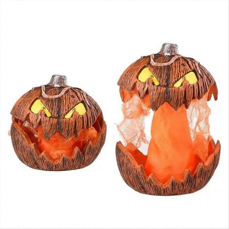Lanterne citrouille diable LED, lampe citrouille d'Halloween clignotante, décoration pour fêtes d'Halloween (1/5)