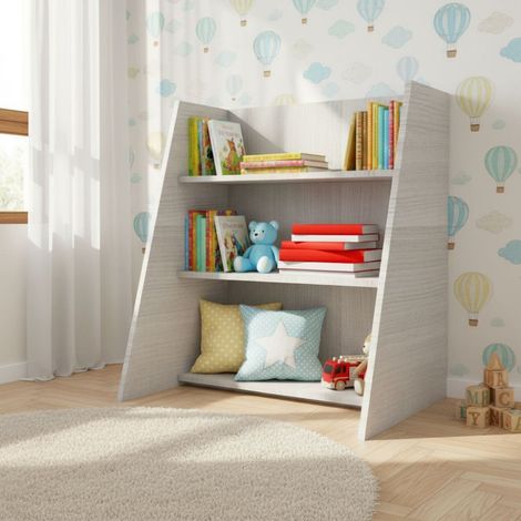 Scaffale Montessori in legno - Ordine e autonomia per bambini - Rovere rock