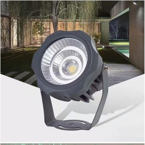 LED-Flutlichtstrahler mit großer Reichweite, LED-Außenstrahler, runde COB-Baumleuchten, IP65 wasserdichter LED-Flutlichtstrahler mit verstellbarem (1/5)