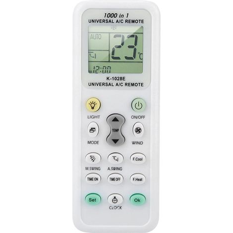 Télécommande universelle pour climatiseur Rsal, écran LCD, paramètres en un clic (1/5)
