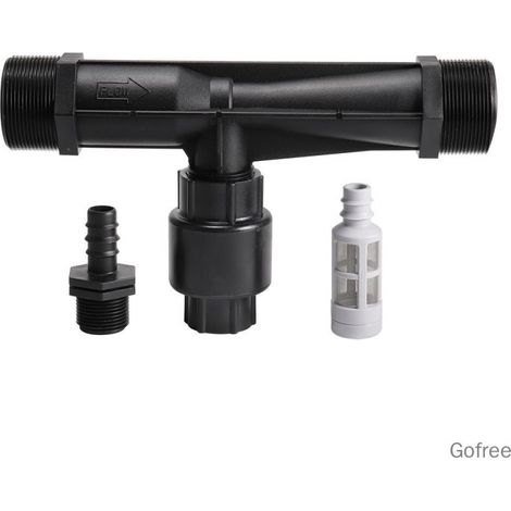 Irovami Applicateur d'engrais universel Venturi de 5 cm (2 pouces) pour la maison, noir (1/5)