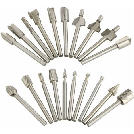 Sollbry Paquet de 20 fraises de coupe en carbure de tungstène Dremel, forets à meuleuse rotative (1/5)