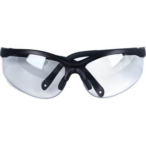 Ortviai Lunettes de sécurité anti-buée Z87.1 avec lentilles transparentes et patères nasales réglables – Modèle BP-3048