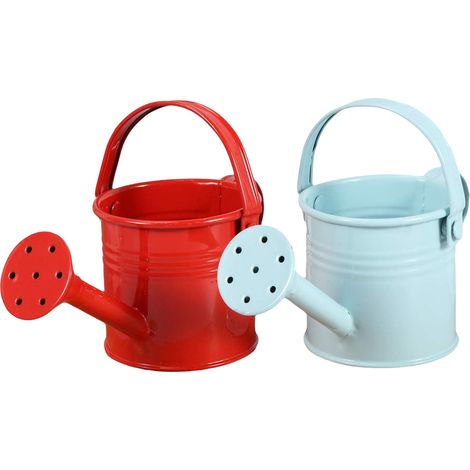 Arrosoir Enfant - 2 Pièces - Capacité 0,5 L - Plastique Sans BPA - Pour Jardin Intérieur Extérieur - Rose Rouge Bleu Clair (1/5)
