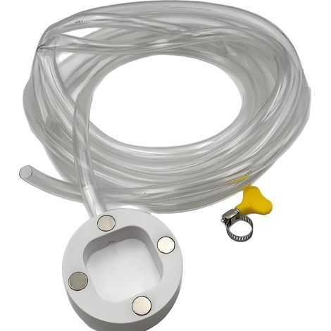 Tuyau de vidange universel pour climatiseurs avec connecteur et collier de serrage - Tuyaux à condensat transparents pour une installation facile - Remplacement des climatiseurs