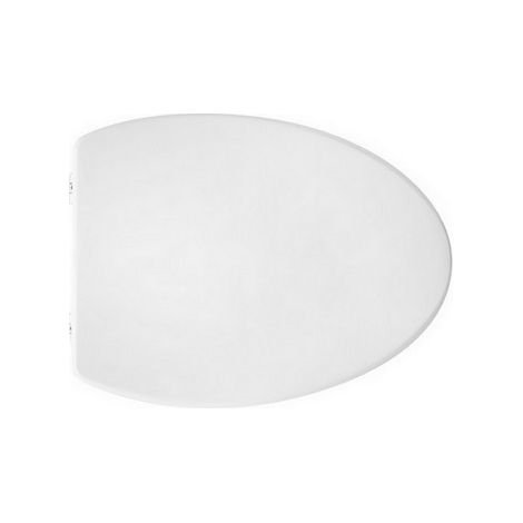 SEDILE WC PER DISEGNO A VASO OVO FORMA 4- Bianco - Cerniere C espansione- CW- pezzi 1 (1/2)