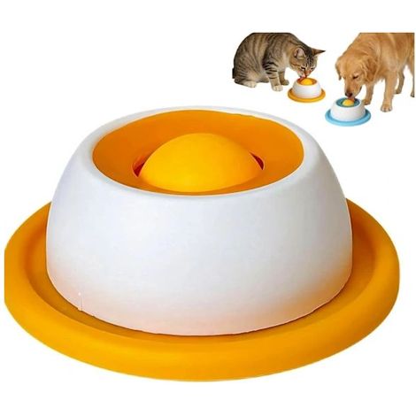 Jouets interactifs pour chiens et distributeurs de croquettes anti-glouton – balles à friandises pour chiens et chats, antidérapantes et stimulantes pour le cerveau. (1/2)