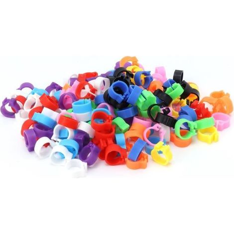Anneaux de pattes pour pigeons - VINGVO - 200PCS 8mm - Couleurs variées - Identification facile (1/4)