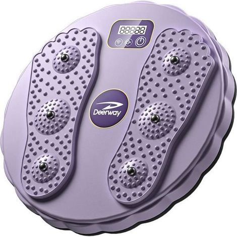 Disque de Torsion - MIOLOE - Violet - 27,5 cm - Fitness - Pour Abdominaux, Hanches, Cuisses (1/4)
