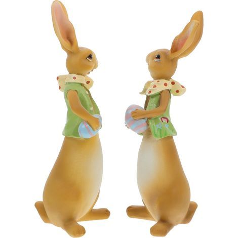 Statue Süße Osterhasen Deko Robustem Resin (1/5)