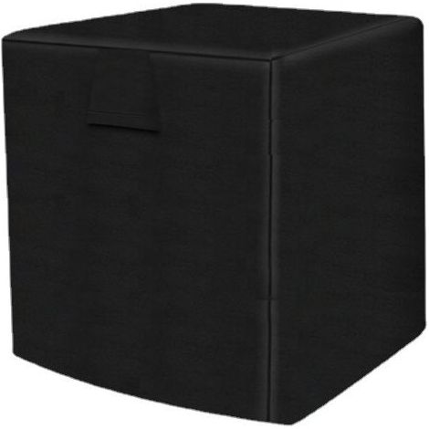 Telo protettivo per condizionatore d'aria esterno, impermeabile e resistente ai raggi solari, protegge il condizionatore dall'esterno dai danni causati dagli agenti atmosferici (66 x 66 x 81 cm) (Nero (1/3)