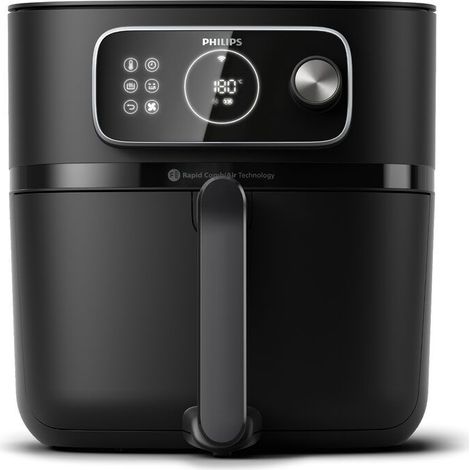 Philips Serie 7000 7000 Series HD9876/90 Airfryer, 8.3L, Friggitrice 22-in-1, App per ricette. Tipo di prodotto: Friggitrice ad aria calda, Capacità: 8,3 L, Capacità friggitrice: 2 kg. Tipo di cost...