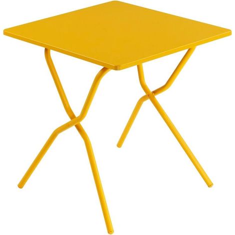 Table De Jardin Pliante 647072cm - Balcony - Acier - Jaune Miel - Lafuma Mobilier
