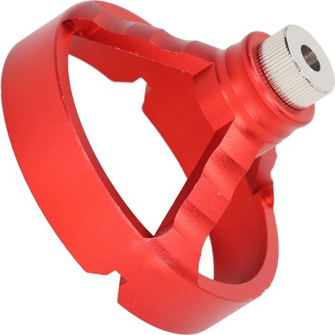 Repère de perçage de trous vertical 3 en 1 avec 6 bagues de guidage guide de foret établi de menuiserie rouge (1/5)