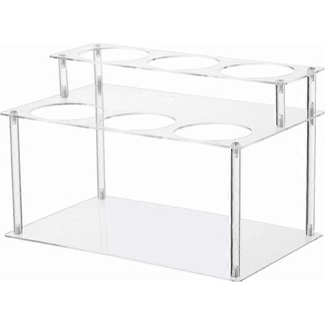 Café syrup organisateur acrylique syrup bouteille organisateur transparent plan de travail step affichage stand (1/5)