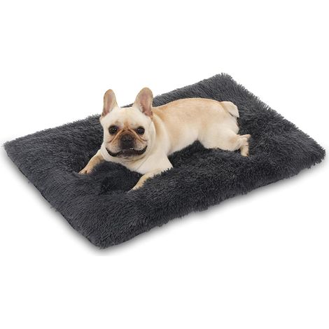 1 Tapis Pour Chien 80x55cm Fourrure Synthétique Antidérapant Lit Cage Confortable Animaux Domestiques
