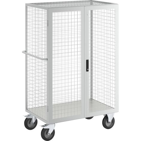 eurokraft pro, Chariot à tablettes antistatique, porte à deux (1/5)