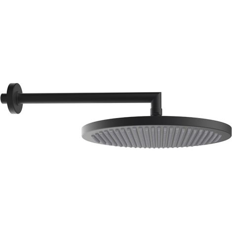 Pomme de douche avec bras Ø 280 mm Noir Mat Apice - CRISTINA ONDYNA PD04313 (1/2)