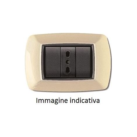 Placca Mylife 4 Moduli Avorio (Elettrocanali Cod. Ecl2984A) (1/5)