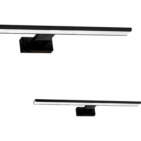 Applique LED Milagro Shine 15W 1050lm 4000K IP44 nera 80cm (1/5)