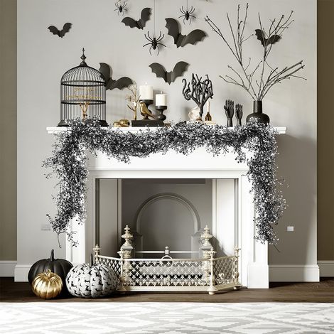 Guirlande En Feuillage Artificiel - Rotin Synthétique 180 cm - Décoration Intérieure Pour Cheminée Fête Maison Événement Festif - 1 Pièce (1/5)