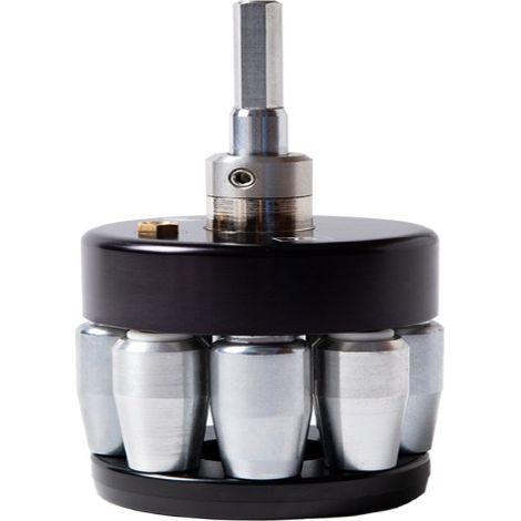 Dimos – Évaseur de tuyaux en aluminium et laiton Ø 75 mm – Raccord propre sans fuite – Vitesse d'évasement 100-250 t/min – Pour cuivre, inox, zinc