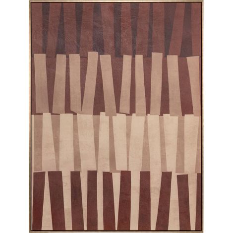 Décoration murale abstraite marron - marron et beige (1/5)