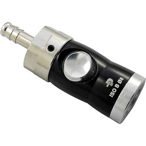 Raccord rapide pneumatique Legris, Tuyau cannelé vers Femelle M6 x 1 Femelle 6mm Européen, ISO B, ISO C en Aluminium ( Prix pour 1 )