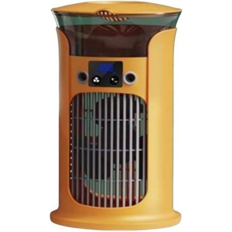 Ventilateur de Bureau 180 ° Oscillant 3 Niveau Fine Mist Tower Fan avec 880 ML Réservoir d'eau USB Charge,Orange (1/5)