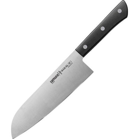 Couteau Santoku Samura Harakiri - 175 mm, acier AUS-8, manche en ABS