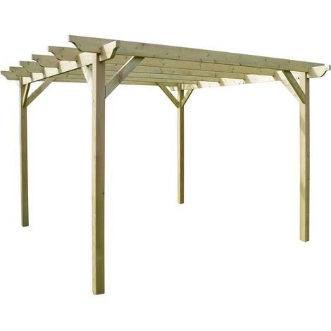 Garden Pergola - Wood - L180 x W420 x H270 cm - Light Green