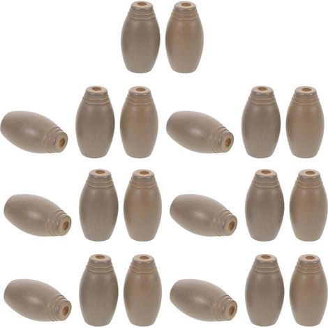 Pices Boutons de Tirage Bois Massif pour Rideaux Embouts