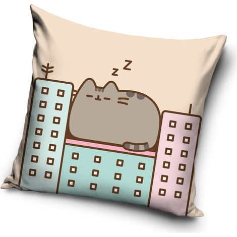 Funda de almohada infantil 3D 40x40 PUSHEEN Gatita