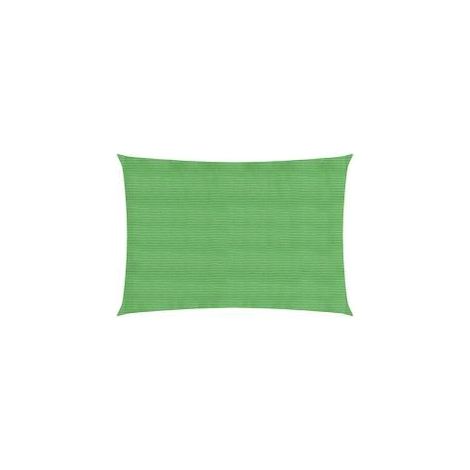 Voile d'ombrage 160 g-m² rectangulaire vert clair 2x3,5 m PEHD (1/5)