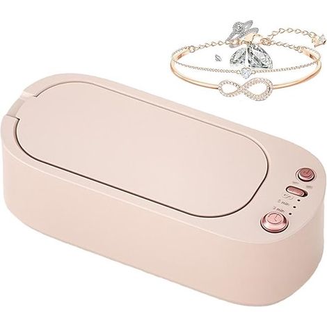 Limpiador ultrasónico portátil de 3 velocidades para joyas y gafas. (1/5)