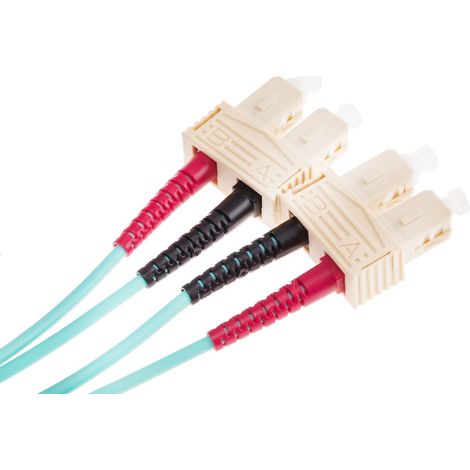 Câble fibre optique RS PRO 1m Avec connecteur / SC, OM4 Multi-mode ( Prix pour 1 )