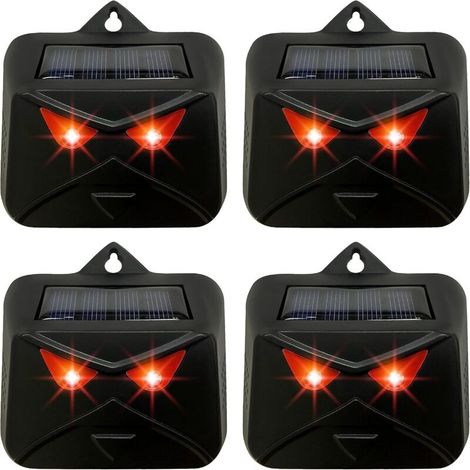 Flashing Red LED Repellents Repel Raccoons, Deer, Skunks, Cats, Coyotes