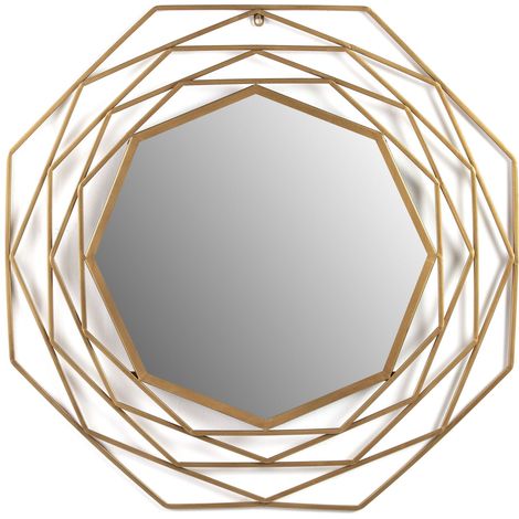 Spiegel 81X4X81 Glas/Goldenes Metall (1/3)