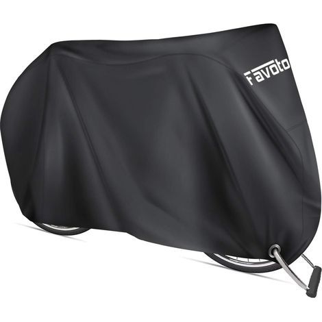 Fahrradabdeckung, 210D Oxford-Gewebe, wasserdichte Outdoor-Schutzplane, staub-, regen-, UV- und schneefest, für Mountainbikes und Rennräder, mit Befestigungslöchern, 200 x 70 x 110 cm (1/5)